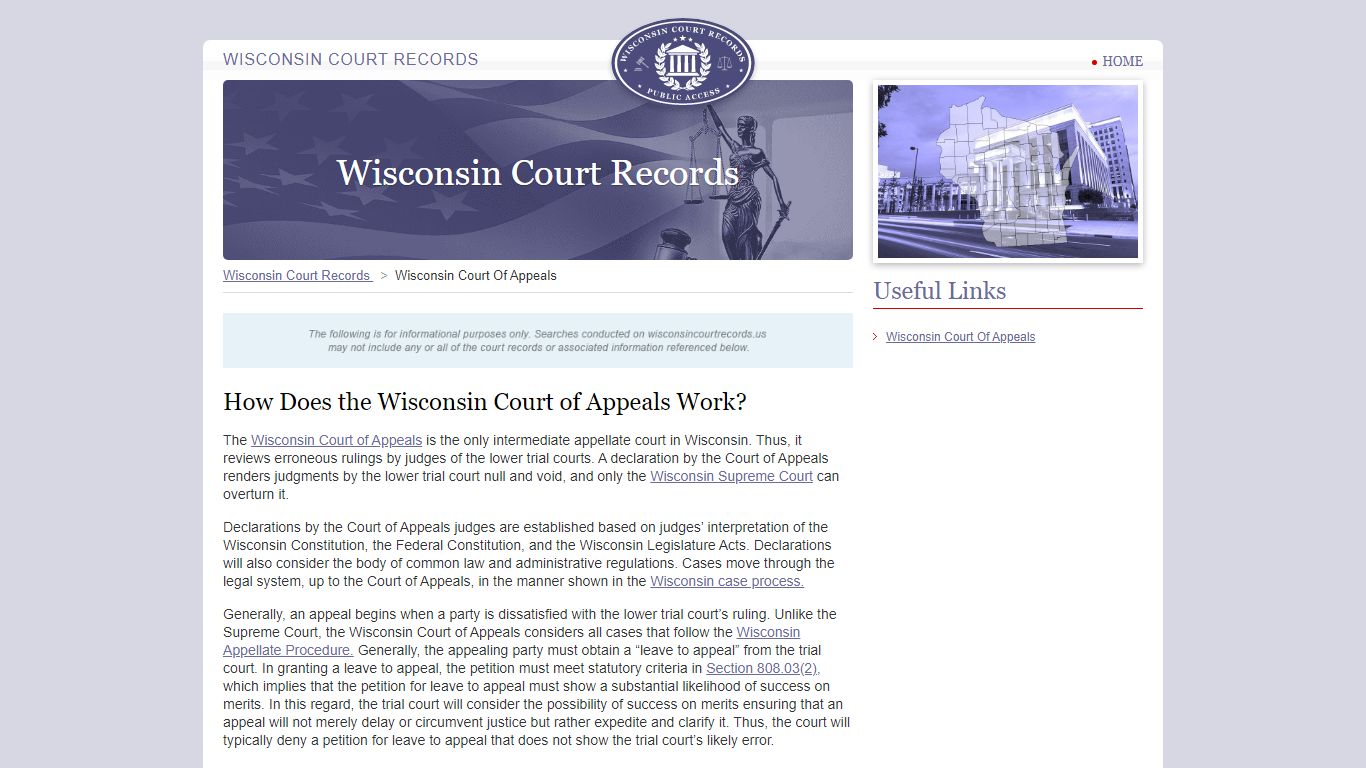 How Does the Wisconsin Court of Appeals Work?